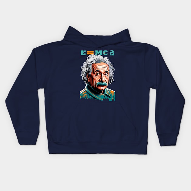 Theory E=mc2 Kids Hoodie by NerdsbyLeo